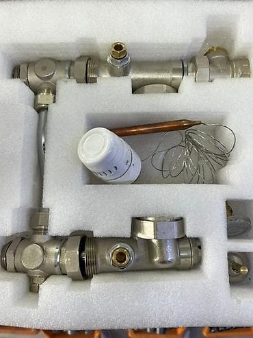 Комплект арматуры для подключения радиаторов отопления, выполненный из at lalafo.kg Комплект арматуры для подключения радиаторов отопления, выполненный из