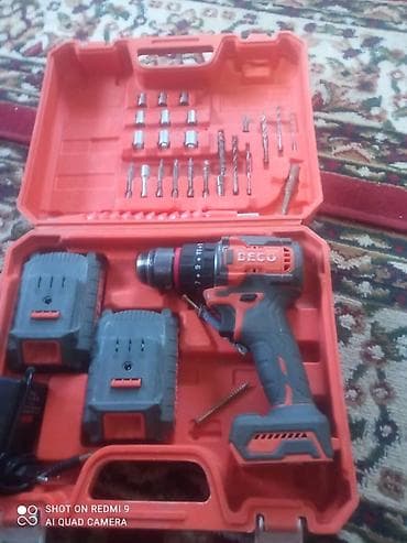 Аккумуляторный шуруповёрт/дрель DEKO в кейсе. Комплектация: - at lalafo.kg Аккумуляторный шуруповёрт/дрель DEKO в кейсе. Комплектация: -