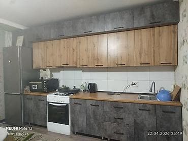 Кухонный гарнитур, Б/у, цвет - Серый, Самовывоз at lalafo.kg Кухонный гарнитур, Б/у, цвет - Серый, Самовывоз