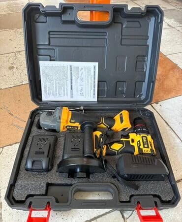 Набор аккумуляторного инструмента KASON включает в себя ударную at lalafo.kg Набор аккумуляторного инструмента KASON включает в себя ударную