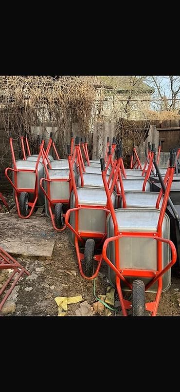 Садово-строительная тачка и тележка, Стальная, Одноколесная, В розницу at lalafo.kg Садово-строительная тачка и тележка, Стальная, Одноколесная, В розницу