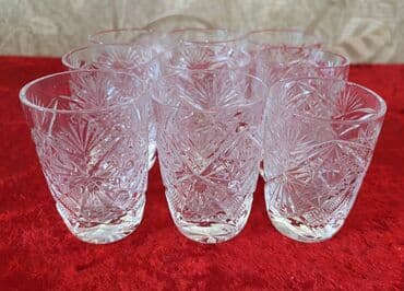 Стаканы хрустальные, советские. 9шт. Состояние всех отличное! Цена at lalafo.kg Стаканы хрустальные, советские. 9шт. Состояние всех отличное! Цена