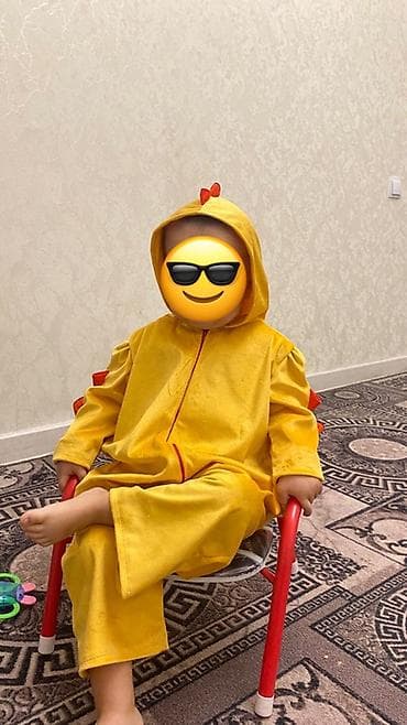 Детский костюм «Цыплёнок» с капюшоном - Яркий жёлтый комплект: кофта at lalafo.kg Детский костюм «Цыплёнок» с капюшоном - Яркий жёлтый комплект: кофта