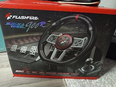 Игровой руль FlashFire Suzuka Wheel 900R - Полный комплект: руль at lalafo.kg Игровой руль FlashFire Suzuka Wheel 900R - Полный комплект: руль