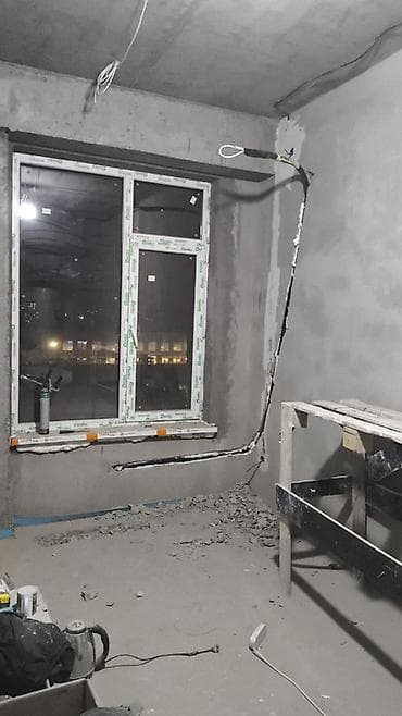 Штробление стен и монтаж электропроводки под ключ - Выполняем штробы at lalafo.kg Штробление стен и монтаж электропроводки под ключ - Выполняем штробы