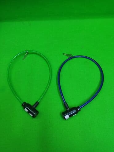 Велосипедные трос-замки с ключом (2 шт.) - Тип: тросовый замок с at lalafo.kg Велосипедные трос-замки с ключом (2 шт.) - Тип: тросовый замок с