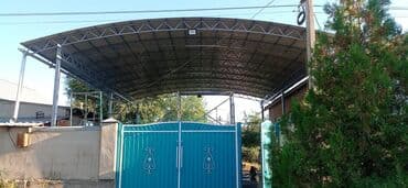Навес, Арочный, Металл, Профнастил, Установка at lalafo.kg Навес, Арочный, Металл, Профнастил, Установка