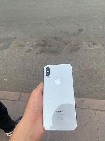 IPhone X, Б/у, 64 ГБ, Серебристый, Зарядное устройство, Чехол, 100 % at lalafo.kg IPhone X, Б/у, 64 ГБ, Серебристый, Зарядное устройство, Чехол, 100 %