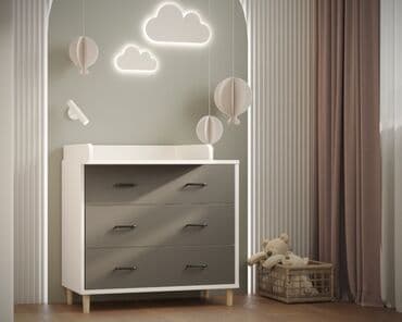 Детский комод, Новый, С пеленальным столиком, ЛДСП, цвет - Бежевый, В рассрочку at lalafo.kg Детский комод, Новый, С пеленальным столиком, ЛДСП, цвет - Бежевый, В рассрочку