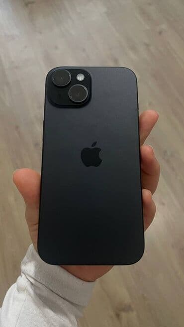 IPhone 15, Б/у, 256 ГБ, Черный, Чехол, Коробка, 100 % at lalafo.kg IPhone 15, Б/у, 256 ГБ, Черный, Чехол, Коробка, 100 %