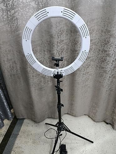 Продаю ЛЭД лампу кольцевую профессиональную. с зеркалом и подставкой lalafo.kg да — 3 Продаю ЛЭД лампу кольцевую профессиональную. с зеркалом и подставкой — 3