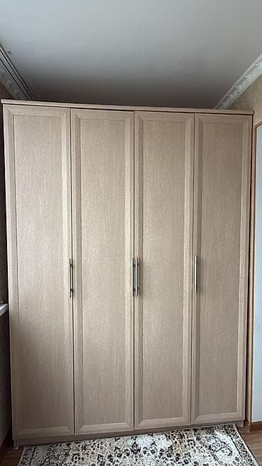 Шифоньер, шкаф для одежды, Прямой, ЛДСП at lalafo.kg Шифоньер, шкаф для одежды, Прямой, ЛДСП