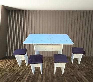 Тигүүчүлөр үчүн отургучтар: Стол для кухни табуреткалар для домашнего использования гостевой стол lalafo.kg да — 1 Тигүүчүлөр үчүн отургучтар: Стол для кухни табуреткалар для домашнего использования гостевой стол — 1