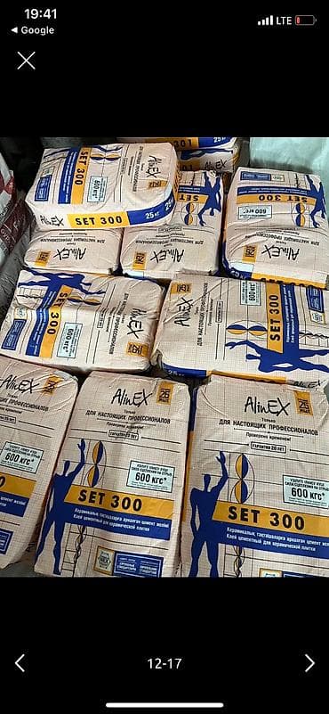 Толь: Плиточный цементный клей для керамической плитки AlinEX «SET 300», 25 lalafo.kg да — 4 Толь: Плиточный цементный клей для керамической плитки AlinEX «SET 300», 25 — 4