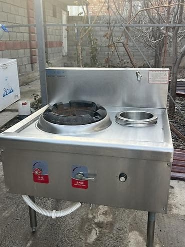 Промышленная китайская газовая плита-вок из нержавеющей стали с at lalafo.kg Промышленная китайская газовая плита-вок из нержавеющей стали с