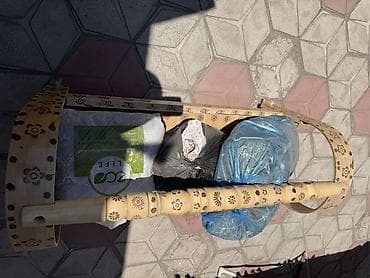 Люлька, Колдонулган, Бешик, Жыгач, түсү - Сары, Өзү алып кетүү lalafo.kg да Люлька, Колдонулган, Бешик, Жыгач, түсү - Сары, Өзү алып кетүү