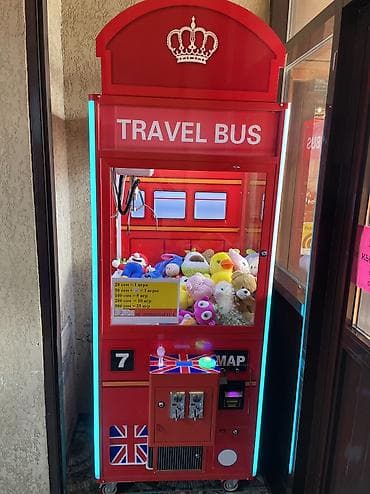 Новые Игровые автоматы «Travel Bus» — кран-машина (хватайка) в at lalafo.kg Новые Игровые автоматы «Travel Bus» — кран-машина (хватайка) в