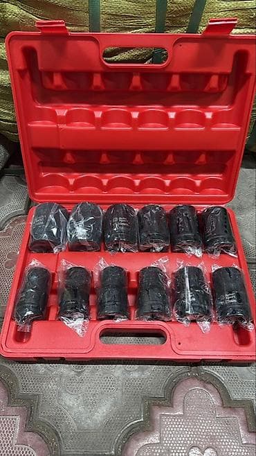 Набор ударных торцевых головок в пластиковом кейсе Грузовые головки at lalafo.kg Набор ударных торцевых головок в пластиковом кейсе Грузовые головки