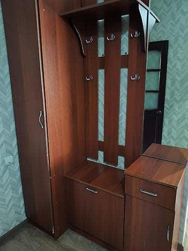 Офис эмереги: Прихожая модульная из ЛДСП в тёплом древесном оттенке. Состав и lalafo.kg да — 1 Офис эмереги: Прихожая модульная из ЛДСП в тёплом древесном оттенке. Состав и — 1