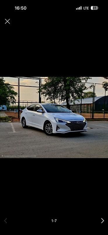 Hyundai Avante: 2019 г., Седан at lalafo.kg Hyundai Avante: 2019 г., Седан