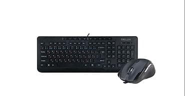 Клавиатура, Delux, Мембранная, Проводное подключение, Размер: 100% at lalafo.kg Клавиатура, Delux, Мембранная, Проводное подключение, Размер: 100%