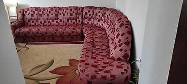 Угловой диван, C подушками, Трехместный at lalafo.kg Угловой диван, C подушками, Трехместный