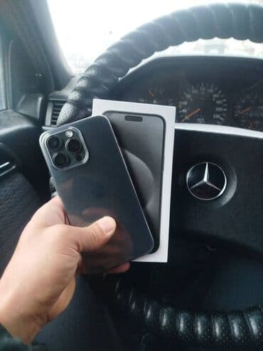 IPhone 15 Pro Max, Новый, 1 ТБ, Black Titanium, Коробка, 100 % at lalafo.kg IPhone 15 Pro Max, Новый, 1 ТБ, Black Titanium, Коробка, 100 %
