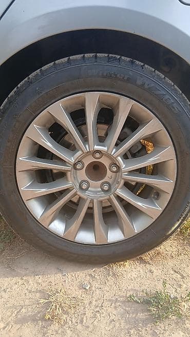 Колеса в сборе 215 / 55 / R 17, Всесезонная, Б/у, Комплект, Легковые, Литые, отверстий - 4 at lalafo.kg Колеса в сборе 215 / 55 / R 17, Всесезонная, Б/у, Комплект, Легковые, Литые, отверстий - 4