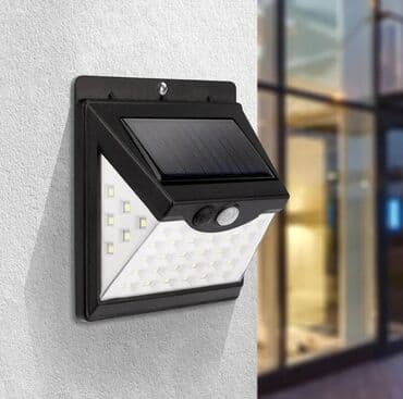 Солнечный LED-прожектор с датчиком движения и освещённости на 40 at lalafo.kg Солнечный LED-прожектор с датчиком движения и освещённости на 40