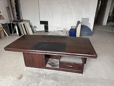 Офис эмереги: Кеңсе үчүн үстөл, Жөндөлбөй турган, түсү - Күрөң, Тик бурчтуу, Жыгач lalafo.kg да — 2 Офис эмереги: Кеңсе үчүн үстөл, Жөндөлбөй турган, түсү - Күрөң, Тик бурчтуу, Жыгач — 2