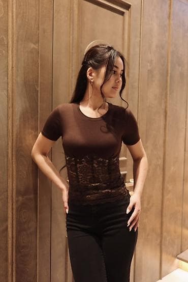 Футболка, Облегающая модель, Трикотаж, Новый, Стандарт at lalafo.kg Футболка, Облегающая модель, Трикотаж, Новый, Стандарт