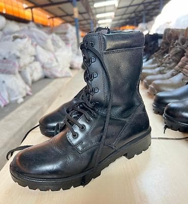 Huanghai: Турецкие кожаные черные берцы - Материал: натуральная качественная at lalafo.kg — 2 Huanghai: Турецкие кожаные черные берцы - Материал: натуральная качественная — 2