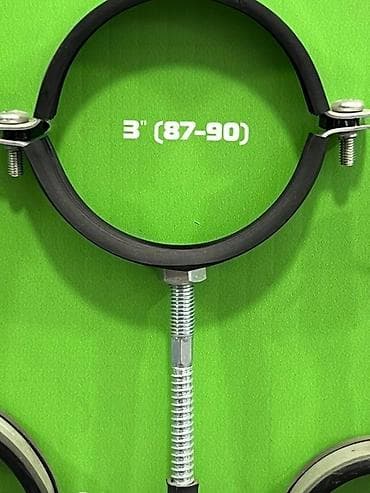 Трубный хомут диаметром 3 дюйма (87-90) с резиновой прокладкой и at lalafo.kg Трубный хомут диаметром 3 дюйма (87-90) с резиновой прокладкой и