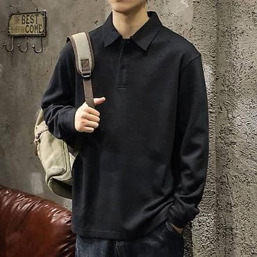 Поло с длинными рукавами из чистого хлопка 🤩 Размер: 4ХЛ. (80-90кг) 🛍️ at lalafo.kg Поло с длинными рукавами из чистого хлопка 🤩 Размер: 4ХЛ. (80-90кг) 🛍️