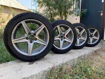 Колеса в сборе 215 / 55 / R 17, Зима, Б/у, Комплект, Легковые, Литые, отверстий - 5 at lalafo.kg Колеса в сборе 215 / 55 / R 17, Зима, Б/у, Комплект, Легковые, Литые, отверстий - 5