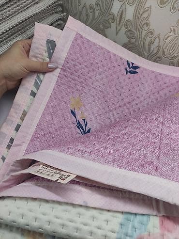 Жаздык каптар: Покрывало, одеяло легкое летнее НОВОЕ 1,5 (полуторка) в наличии 2 шт lalafo.kg да — 2 Жаздык каптар: Покрывало, одеяло легкое летнее НОВОЕ 1,5 (полуторка) в наличии 2 шт — 2