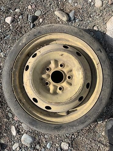 Колеса в сборе <130 / 70 / R 15, Запаска, Легковые, Железные, отверстий - 5 at lalafo.kg Колеса в сборе <130 / 70 / R 15, Запаска, Легковые, Железные, отверстий - 5