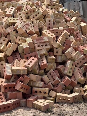 Пустотелый, дырчатый, Жженый кирпич, Полублок, 250×120×88 at lalafo.kg Пустотелый, дырчатый, Жженый кирпич, Полублок, 250×120×88