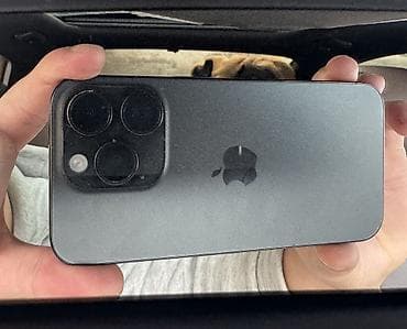 IPhone 15 Pro, Б/у, 128 ГБ, Black Titanium, Защитное стекло, Чехол, 90 % at lalafo.kg IPhone 15 Pro, Б/у, 128 ГБ, Black Titanium, Защитное стекло, Чехол, 90 %