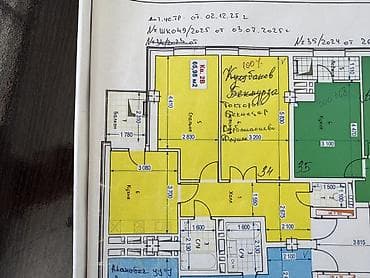 2 комнаты, 66 м², Элитка, 6 этаж, ПСО (под самоотделку) at lalafo.kg 2 комнаты, 66 м², Элитка, 6 этаж, ПСО (под самоотделку)