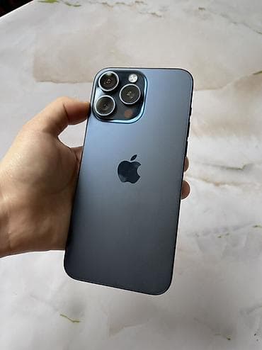 IPhone 15 Pro, 256 ГБ, Blue Titanium, 85 % at lalafo.kg IPhone 15 Pro, 256 ГБ, Blue Titanium, 85 %