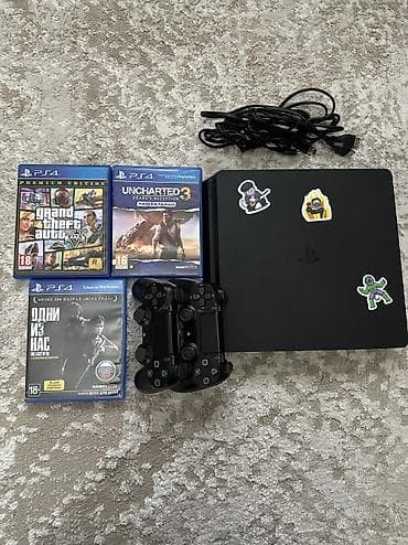 Продаю PlayStation 4 Slim.Полностью исправна, работает тихо, не at lalafo.kg Продаю PlayStation 4 Slim.Полностью исправна, работает тихо, не