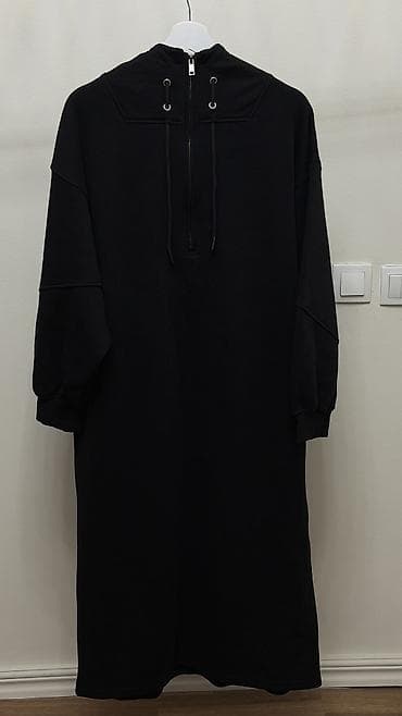 Длинное платье худи в спортивном виде. Изнаночная сторона состоит из at lalafo.kg Длинное платье худи в спортивном виде. Изнаночная сторона состоит из