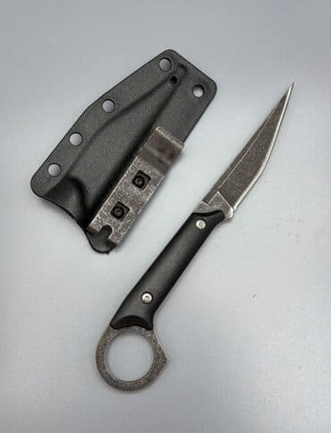 Фикс‑нож с кольцом и кайдекс‑ножнами. Сталь на клинке: AUS-8 - at lalafo.kg Фикс‑нож с кольцом и кайдекс‑ножнами. Сталь на клинке: AUS-8 -