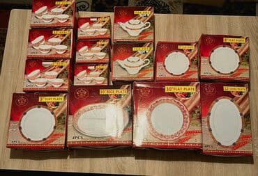 Набор фарфоровой посуды Производство:Китай Состояние:Новое Всего в at lalafo.kg Набор фарфоровой посуды Производство:Китай Состояние:Новое Всего в