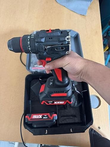 Аккумуляторная дрель-шуруповерт VITTON VT10048 в кейсе at lalafo.kg Аккумуляторная дрель-шуруповерт VITTON VT10048 в кейсе