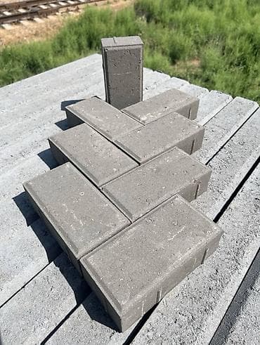 Тротуарная плитка вибропрессованная, форма «кирпич». - Материал at lalafo.kg — 2 Тротуарная плитка вибропрессованная, форма «кирпич». - Материал — 2