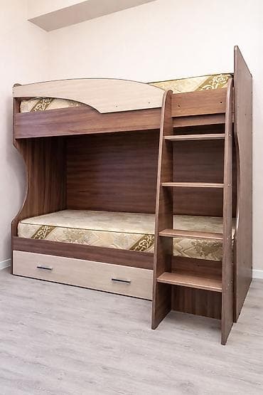 Продаётся двухъярусная кровать с матрасами Состояние очень хорошее at lalafo.kg Продаётся двухъярусная кровать с матрасами Состояние очень хорошее