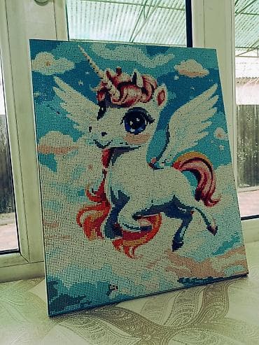 Услуга: заполнение картин мозаикой (алмазная вышивка) - at lalafo.kg Услуга: заполнение картин мозаикой (алмазная вышивка) -