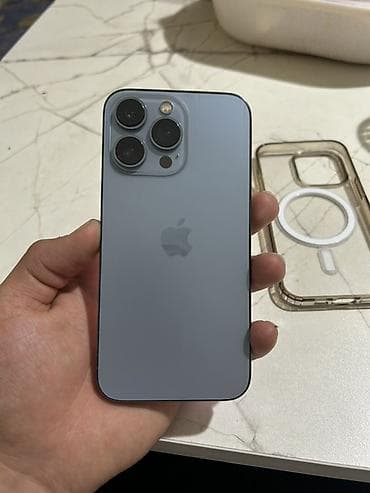IPhone 13 Pro, Б/у, 128 ГБ, Sierra Blue, Чехол, 74 % at lalafo.kg IPhone 13 Pro, Б/у, 128 ГБ, Sierra Blue, Чехол, 74 %